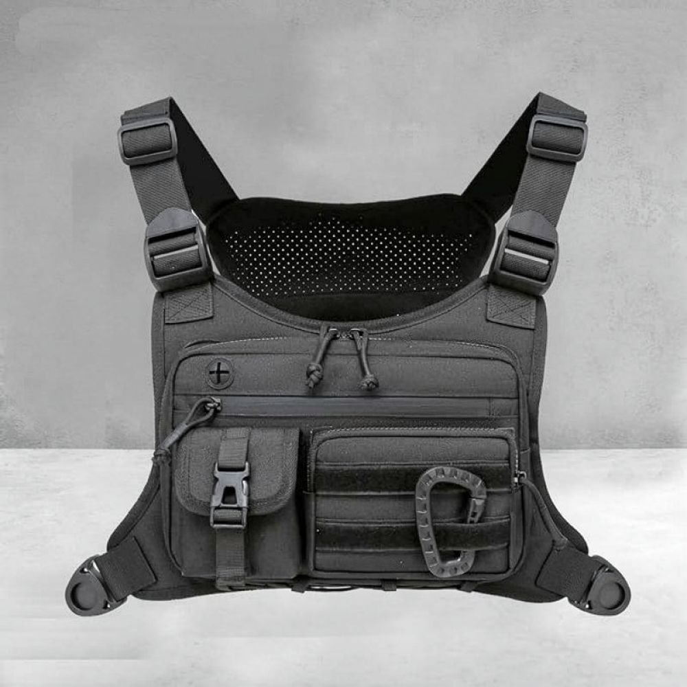 Outdoor Sport Climbing Gear - Męska taktyczna kamizelka z kieszeniami, wykonana